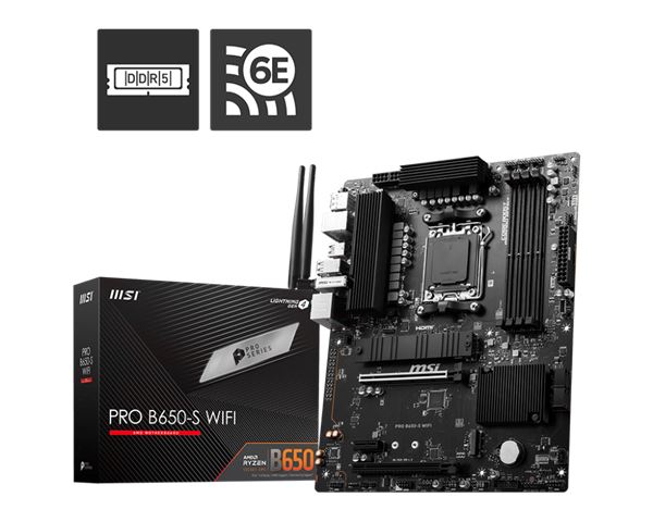 MSI Matič na ploč a PRO B650-S WIFI, AMD B650, ATX, AM5