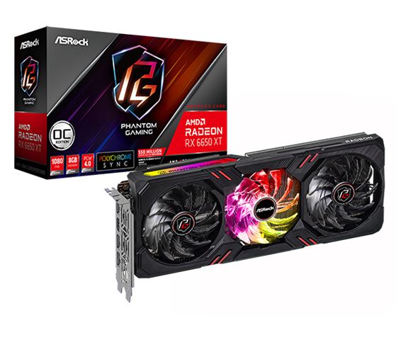 VGA ASR RX6650XT Phantom Gaming D 8G OC