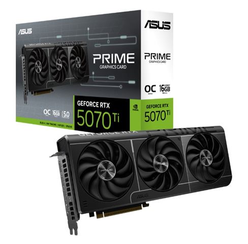 Asus RTX5070Ti OC, PRIME-RTX5070TI-O16G, 16GB GDDR7, nvidia GeForce, 90YV0MF0-M0NA00