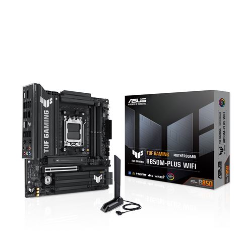 Asus Matič na ploč a TUF B850M-Plus WIFI, AMD B850, DDR5, mATX, s. AM5