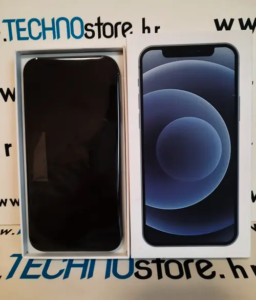 Mobitel iPhone 12 64GB BLACK, IZLOŽBENI MODEL - PROLJETNA AKCIJA-0