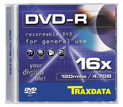 TRAXDATA OPTIČKI MEDIJ DVD-R 16X BOX 1-0