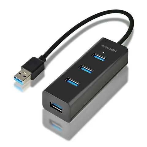 AXAGON HUE-S2B 4x USB3.0 Charging Hub, MicroUSB Charging Connector-0
