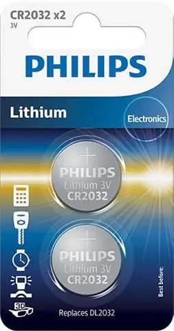 PHILIPS baterija CR2032P2/01B-0