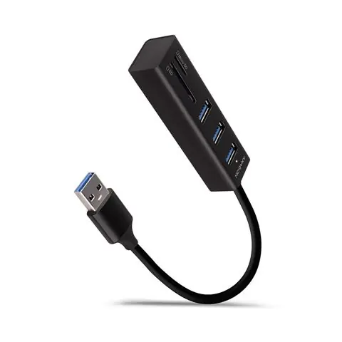 USB HUB AXAGON HMA-CR3A 3x USB-A + SD/microSD, 20cm-0