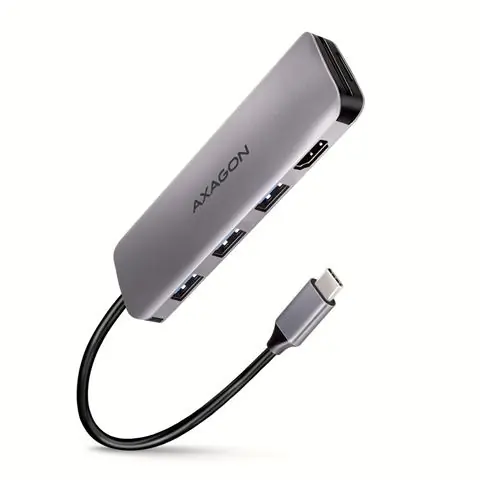 USB HUB AXAGON HMC-HCR3A 3xUSB-C 3.2 + HDMI, 20cm-0