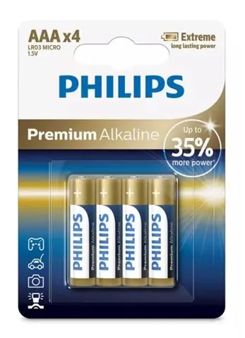 PHILIPS Baterija LR03M4B/10-0
