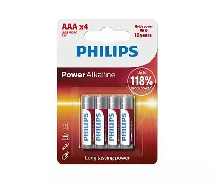 PHILIPS baterija LR03P4B/10-0