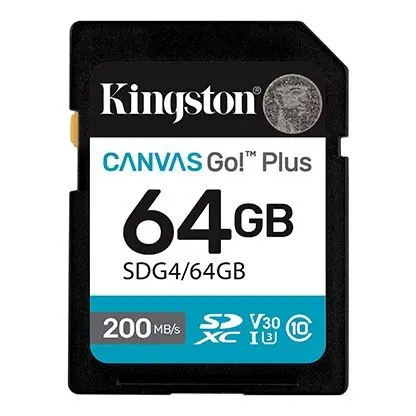 MEM SD 64GB Canvas Go! Plus Kingston SDG4/64GB-0