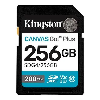 MEM SD 256GB Canvas Go! Plus Kingston SDG4/256GB-0