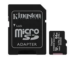 MEM SD MICRO 64GB Kingston Canvas Select Plus + Adapter SDCS3/64GB-0