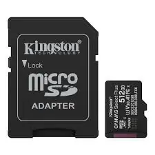 MEM SD MICRO 512GB Kingston Canvas Select Plus + Adapter SDCS3/512GB-0