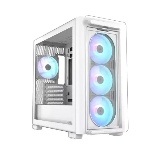 KUĆIŠTE ASUS A23 PLUS TG ARGB WHITE-0