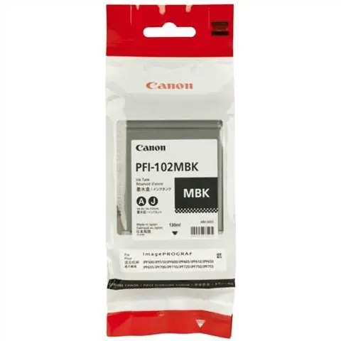 Tinta Canon PFI-102 MBK Matt Black-0