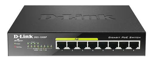 D-Link switch neupravljivi, DGS-1008P/E-0