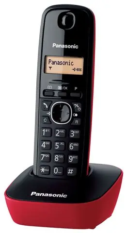 PANASONIC telefon bežični KX-TG1611FXR crveni-0