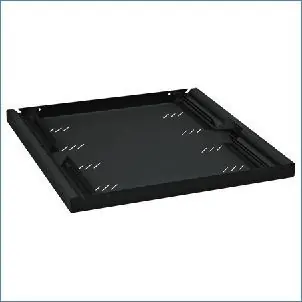 Triton polica 19" 1U/250mm, crna, RAB-UP-250-A4-0
