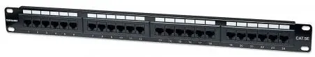 Intellinet prespojni UTP panel Cat.5e 24-portni 1U 19", crni-0