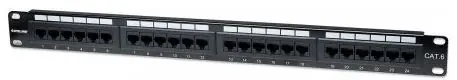 Intellinet prespojni UTP panel Cat.6 24-portni 1U 19", crni-0