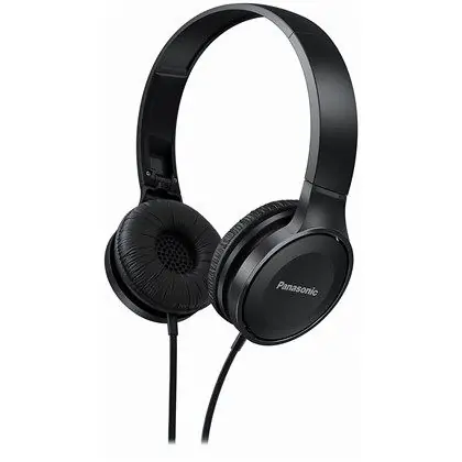 PANASONIC slušalice RP-HF100ME-K crne, naglavne, mikrofon-0