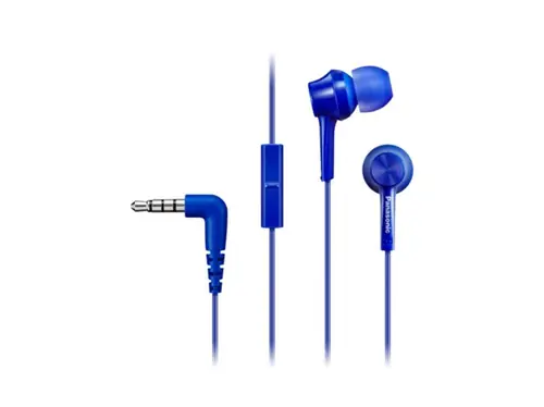 PANASONIC slušalice RP-TCM115E-A plave, in ear, mikrofon-0
