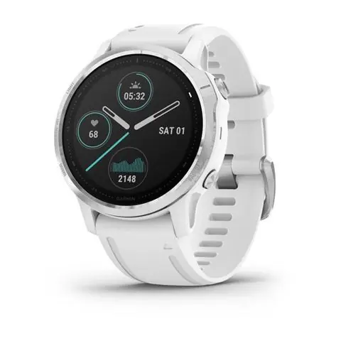 Garmin fenix 6S srebrni s bijelim remenom-0