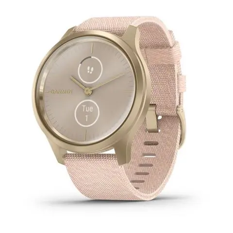 Garmin Vivomove Style Light Gold Blush Pink nylon-0