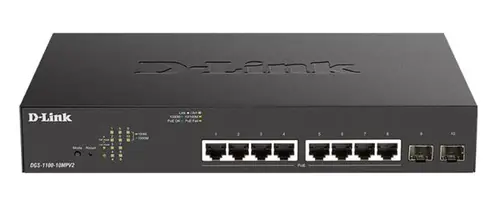 D-Link switch web smart PoE,DGS-1100-10MPV2-0