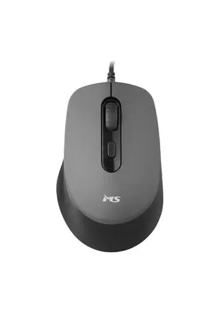 MS FOCUS C121 sivi žičani miš-0