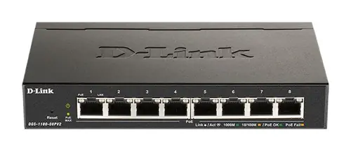 D-Link switch web upravljivi PoE, DGS-1100-08PV2-0