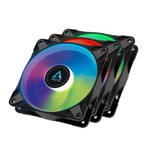 Arctic P12 PWM PST ARGB crni - paket od 3-0