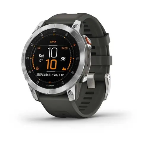 Garmin EPIX 2, Tamnosivi čelični-0