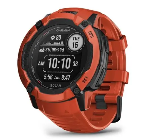 GARMIN Instinct 2X SOLAR Flame Red-0