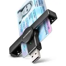 Čitač pametnih kartica AXAGON CRE-SMPA USB 2.0 Pocket Reader-0