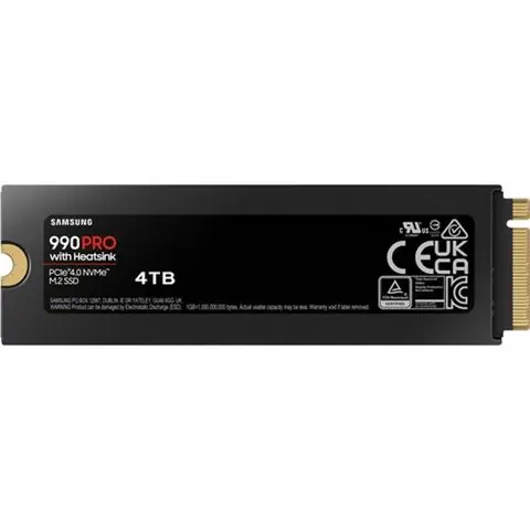 SSD 4TB Samsung 990 PRO M.2 NVMe + HS MZ-V9P4T0CW-0