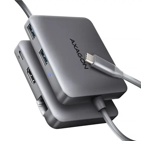 USB HUB AXAGON HMC-5HL 2xUSB 3.2 Gen 1, GLAN, HDMI HMC-5HL-0