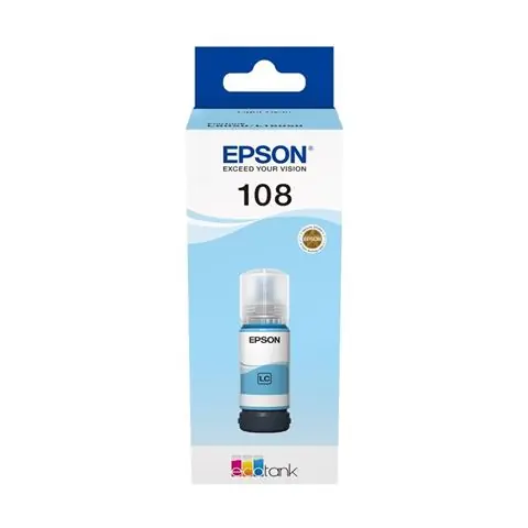 Tinta Epson EcoTank 108 Light Cyan-0