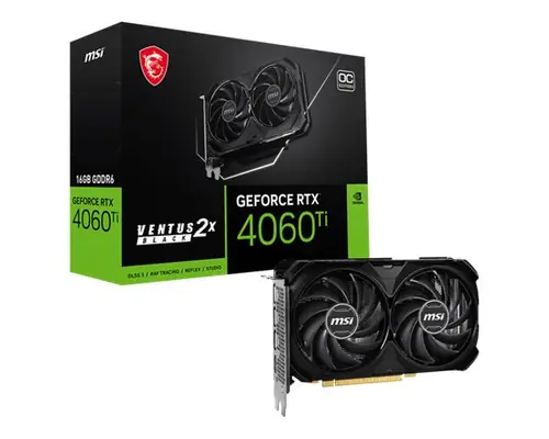 VGA MSI RTX 4060Ti VENTUS 2X BLCK 16G OC-0