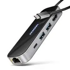USB HUB AXAGON HMC-6GLN 2xUSB3.2 Gen 2, 1xUSB-C, HDMI, GLAN-0