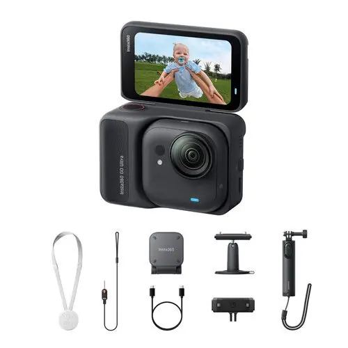 Akcijska kamera Insta360 GO Ultra Creator Bundle / Midnight Black-0
