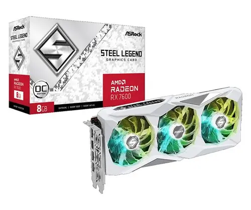 VGA ASR RX7600 Steel Legend 8GB OC-0