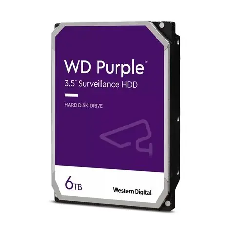 HDD Interni WD Purple Surveillance 6TB 3,5" SATA WD64PURZ-0