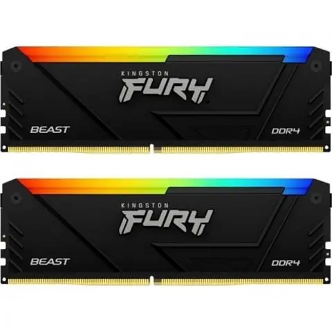 MEM DDR4 16GB (2x8) 3200MHz FURY Beast RGB KF432C16BB2AK2/16-0
