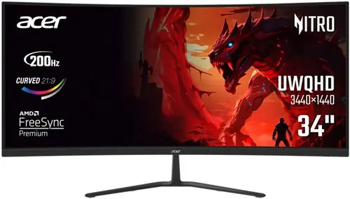 ED340CURX0, 34"/Curved/VA/3440x1440/200Hz/HDMI/DP/Audio/2Y-0