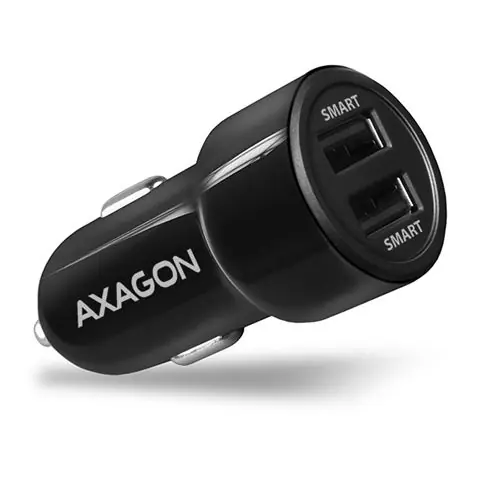 MOB DOD Auto punjač 2xUSB 5V/2.4A, 24W, QC1.0, Black, AXA-0