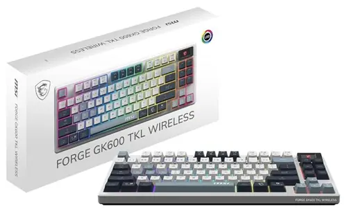 KB MSI FORGE GK600 TKL W SKY US-0