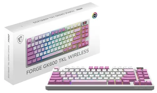 KB MSI FORGE GK600 TKL W VIOLET US-0
