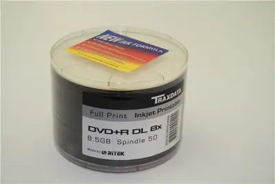 TRAXDATA OPTIČKI MEDIJ DVD+R 8X DUAL LAYER SPINDLE 50 P... TRAXDATA OPTIČKI MEDIJ DVD+R 8X DUAL LAYER SPINDLE 50 P...
