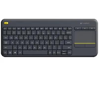 Tipkovnica bežična Logitech K400+ Wireless Touch crna, ...