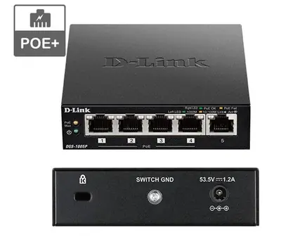 D-Link POE+ switch neupravljivi, DGS-1005P/E D-Link POE+ switch neupravljivi, DGS-1005P/E
